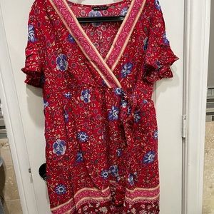 SHEIN red maternity dress in XL